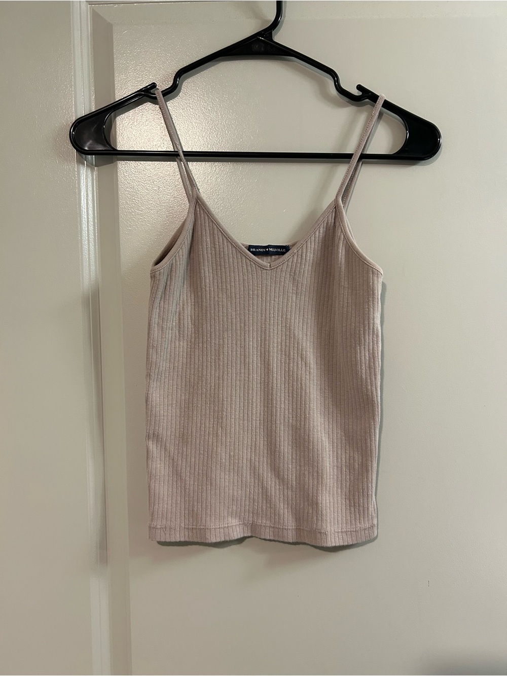 Brandy Melville Blush Ribbed V-Neck Camisole